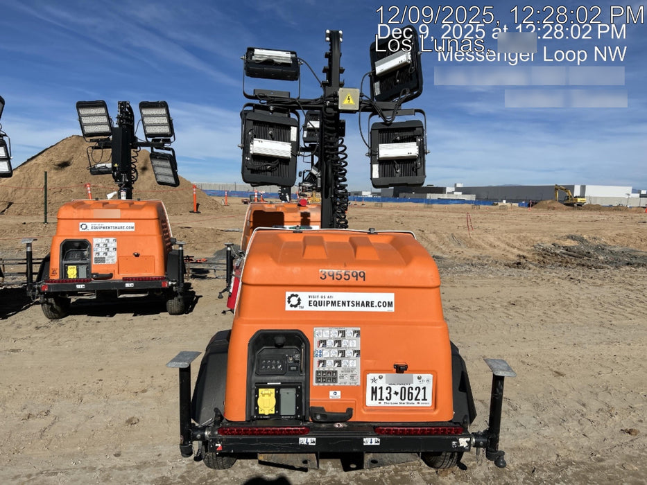 2024 Generac MLT2 Diesel, Flex Switch 120V Input, Powerzone Controller, 
(4) 320W LED Lights, 4kW Generator, 39.9 Gal Fuel Tank, 2" Ball, T3