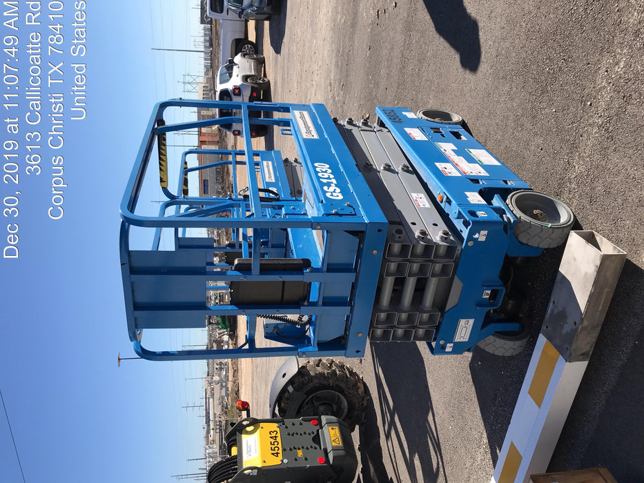 2019 Genie GS-1930 Fixed rails with chain Entry