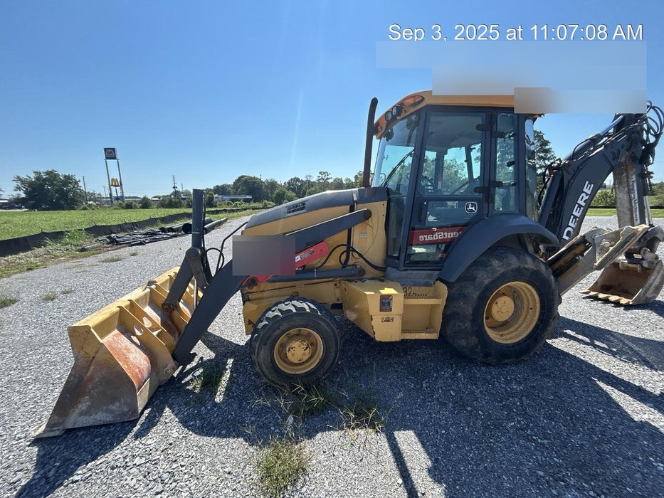 2019 John Deere 310LEP - Extendable Stick 4WD, Enclosed Cab w/Heat, AC , Extendable dipper, ISO Controls, Rear Auxiliary Hydraulics, Manual QC, Buckets: 12”, 18”, and 24”, 5yr / 5,000hr Extended Powertrain and Hydraulics