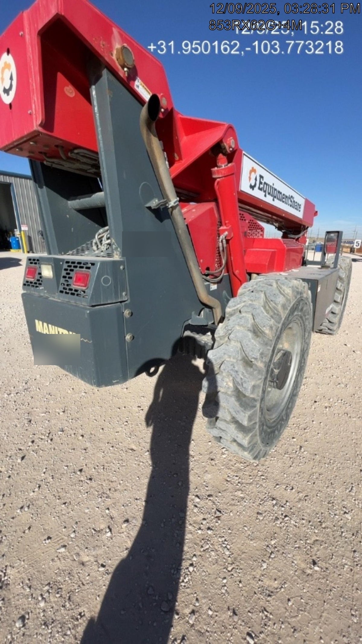 2018 Manitou MTA8044 MTA 8044 - 74 HP T4, Canopy, Worklights/Strobe, Beacon, 66" Carriage, 48" Forks, Solid Tires, Lift Hook, Aux Hydraulics
