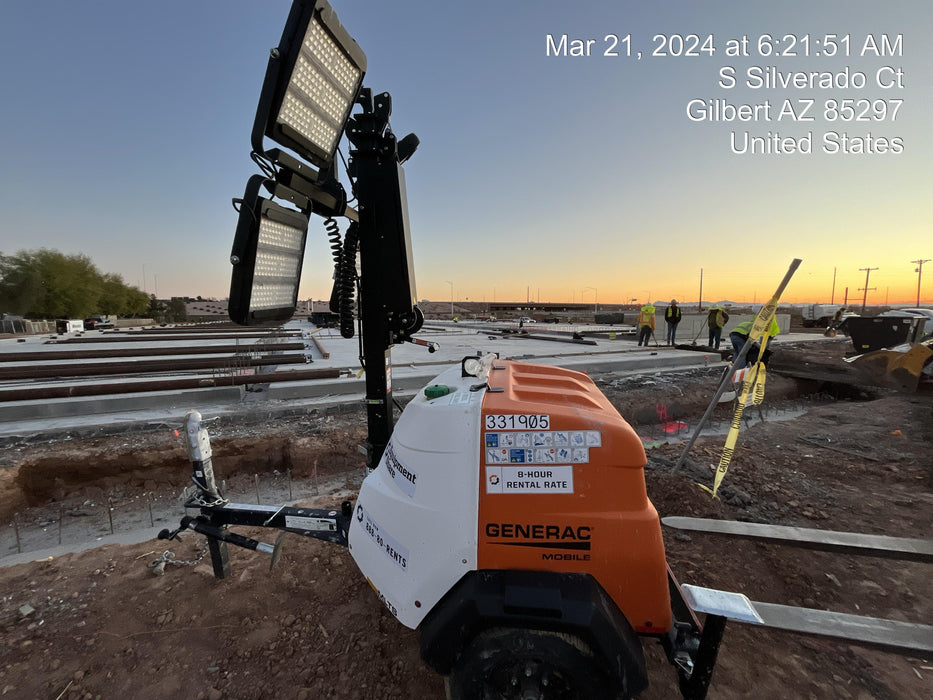 2023 Generac MLT2 Diesel, Flex Switch 120V Input, Powerzone Controller, (4) 320W LED Lights, 4kW Generator, 39.9 Gal Fuel Tank, 2" Ball, T3