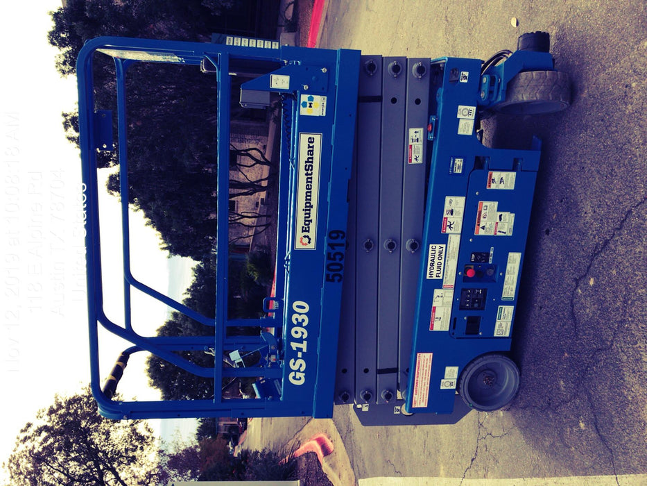 2019 Genie GS-1930 Fixed Rails with Chain Entry