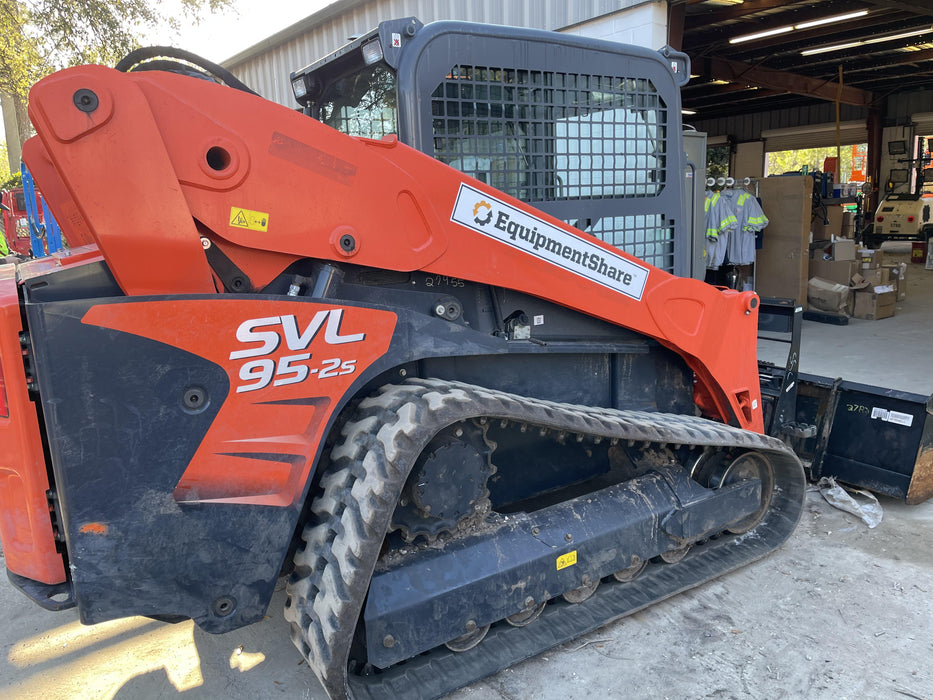 2020 Kubota SVL95-2SHC Cab, Rubber Tracks, Hydraulic Quick Coupler