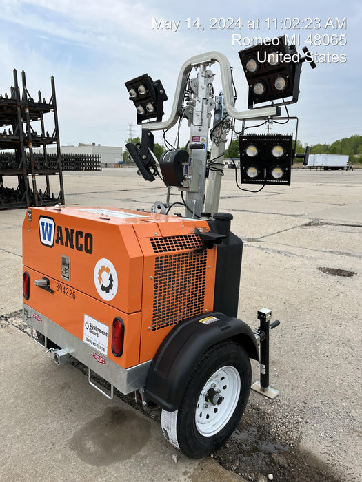 2024 Wanco WLTT-4MM4K Diesel, Deep Sea Controller, Shore Power Plug, Auto Start, (4) 350W LED Floodlights, 4kW Generator, 60 Gal Fuel Tank, 2" Ball, T3