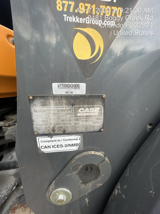 2018 Case 821G CLOSED CAB, 1 FUNCTION, JRB 418 STYLE HYD COUPLER