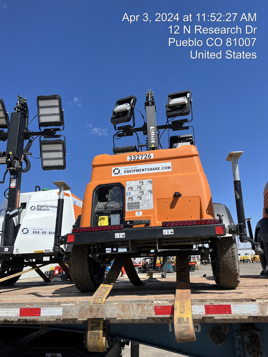 2023 Generac MLT2 Diesel, Flex Switch 120V Input, Powerzone Controller, 
(4) 320W LED Lights, 4kW Generator, 39.9 Gal Fuel Tank, 2" Ball, T3