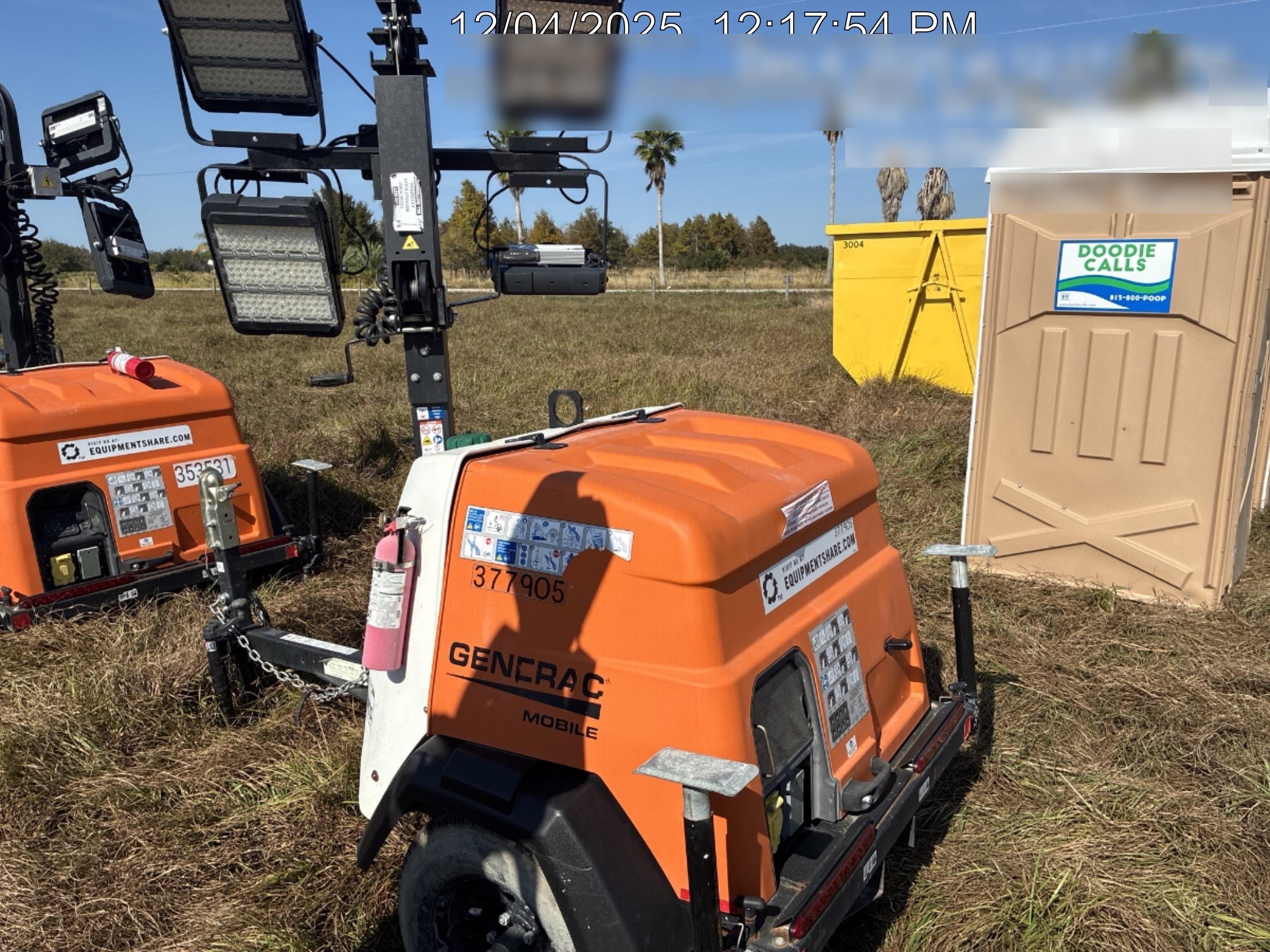 2023 Generac MLT2 Diesel, Flex Switch 120V Input, Powerzone Controller, 
(4) 320W LED Lights, 4kW Generator, 39.9 Gal Fuel Tank, 2" Ball, T3
