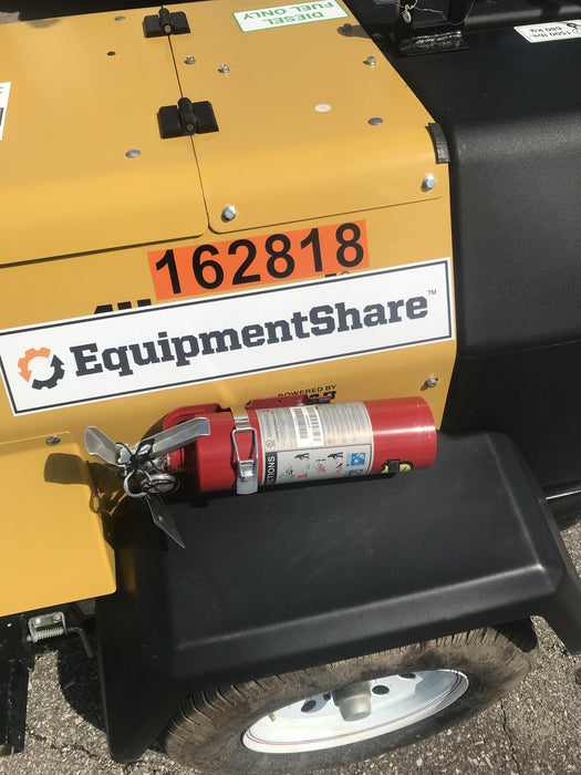 2021 Allmand NLV3GR (4) LED Light Fixture 350W, 23' Vertical Mast, 3kW Prime, Towable, Deep Sea L401, Leveling Jacks, Yanmar T4F 5.8hp