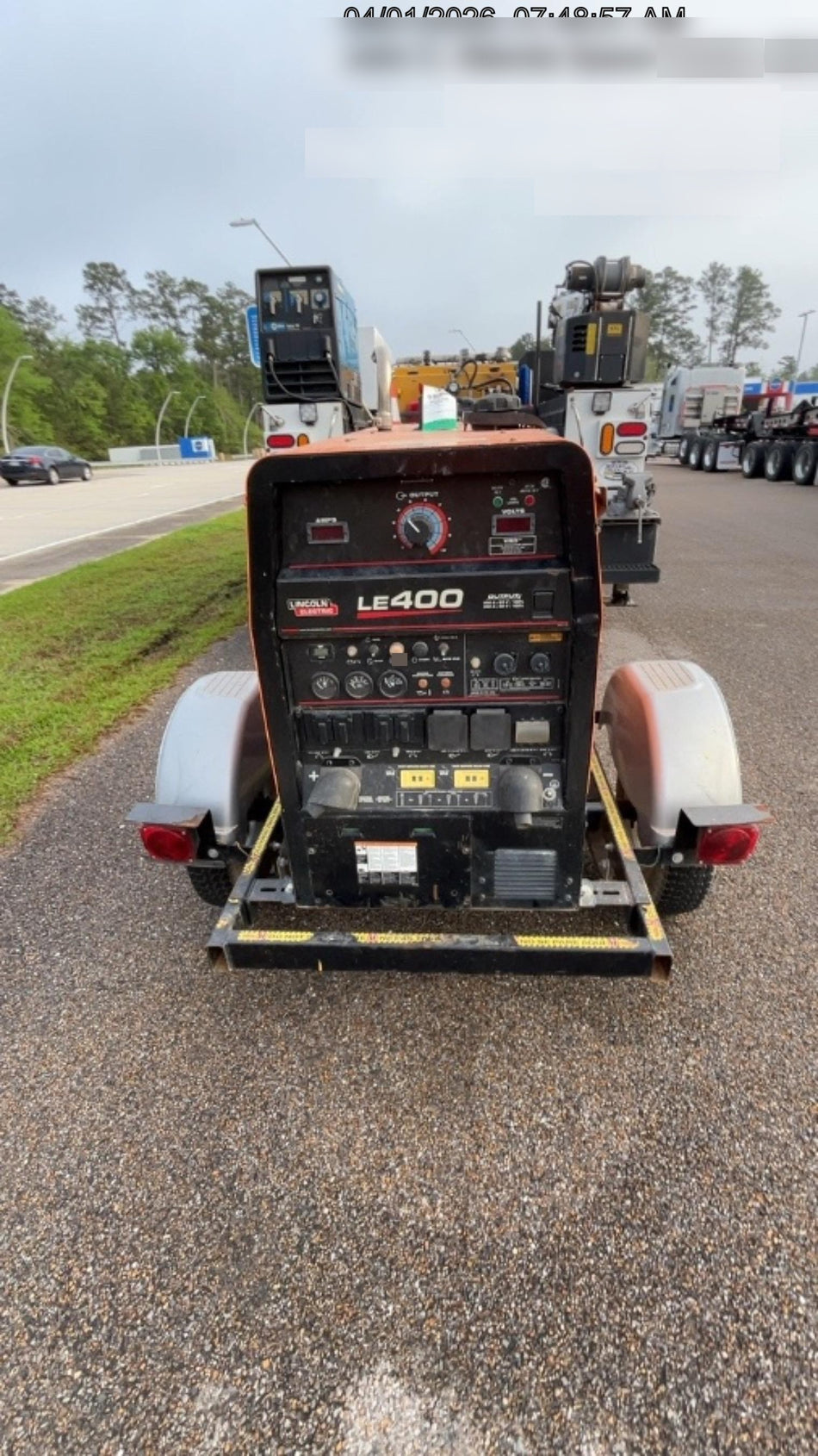 2022 Lincoln Electric LE400 Kubota V1505, Trlr, Cable Rack, Light Kit, ES Decals, T3