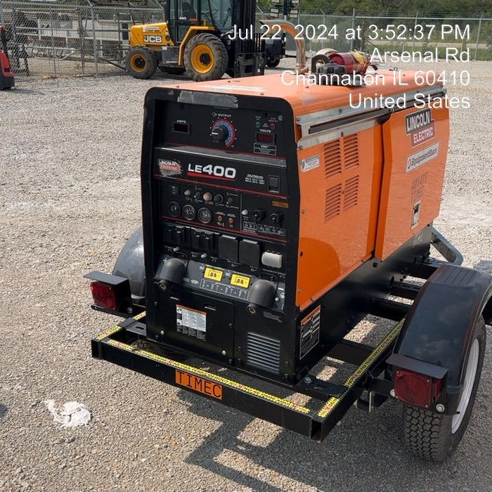 2024 Lincoln Electric LE400 Kubota V1505, Trlr, Cable Rack, Light Kit, ES Decals, T3