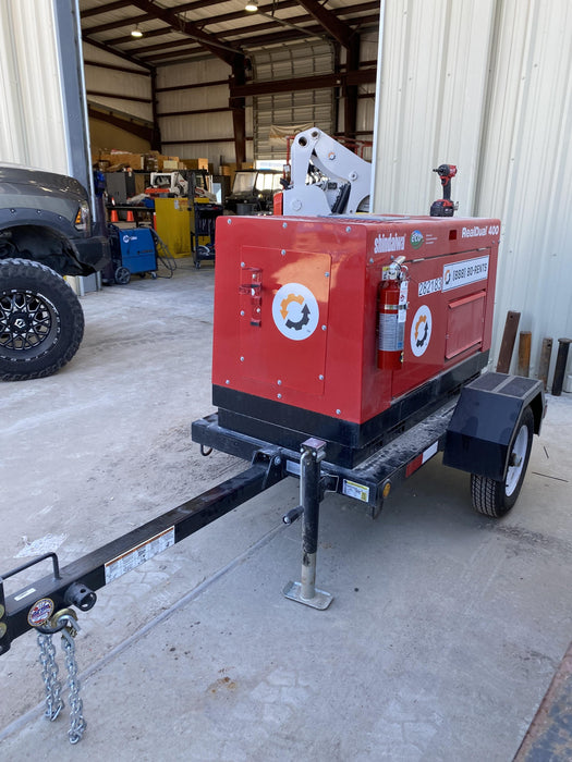 2022 Shindaiwa DGW400MDL Kubota D902 Engine, 23 HP, Dual Op Welder, Wire, Arc, Droop Stick, Tig, and CC Stick Functionality, Simulphase, 3 Phase and 1 Phase Gen Output, Single Axle NB Trlr, Slr Trckl Chrg 12V 12W, Fire Ext