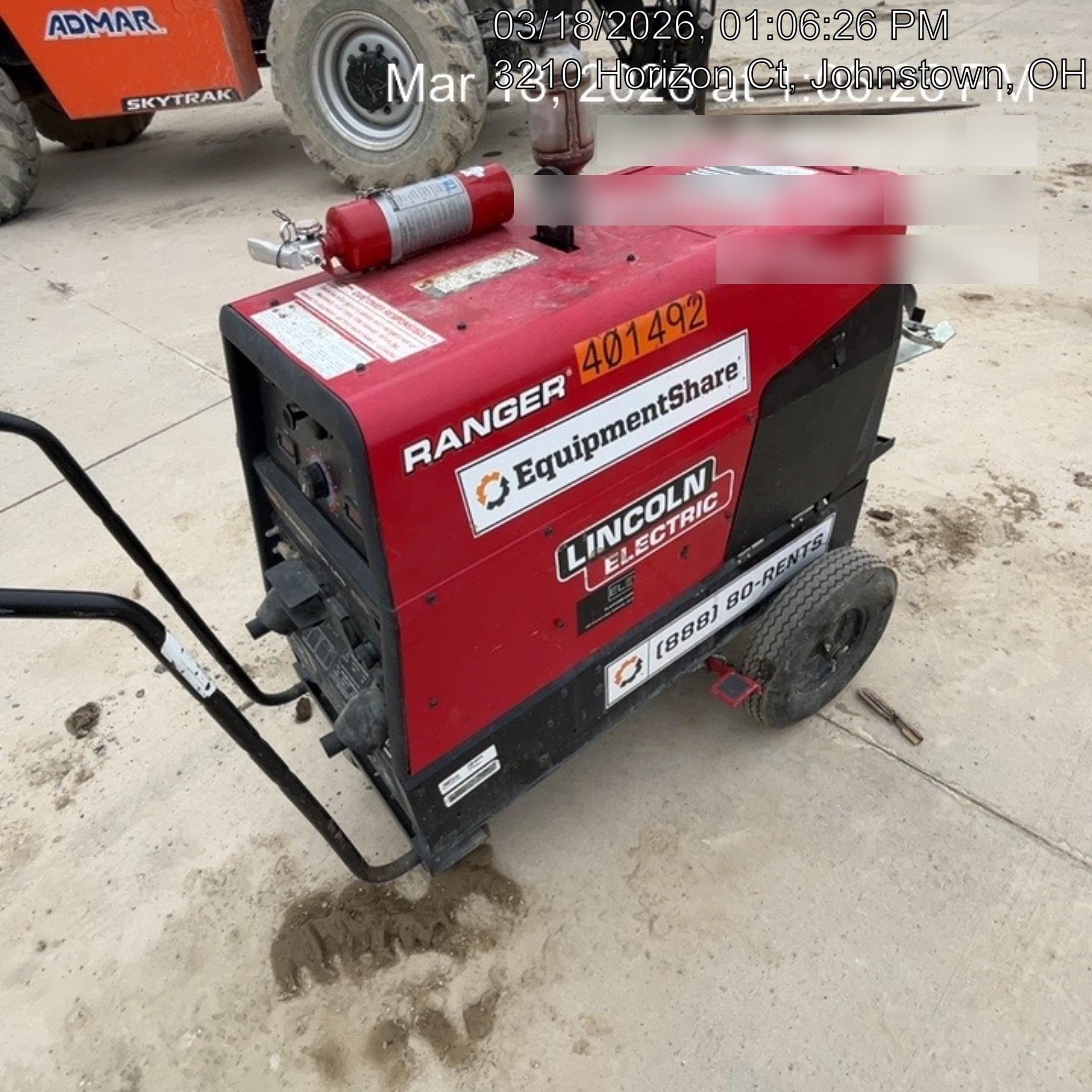 2024 Lincoln Electric Ranger 305 LPG Ranger 305 LPG, Undercarriage, Tank Holder & Strap, 10kw AC Gen, 25hp Kohler LPG Eng