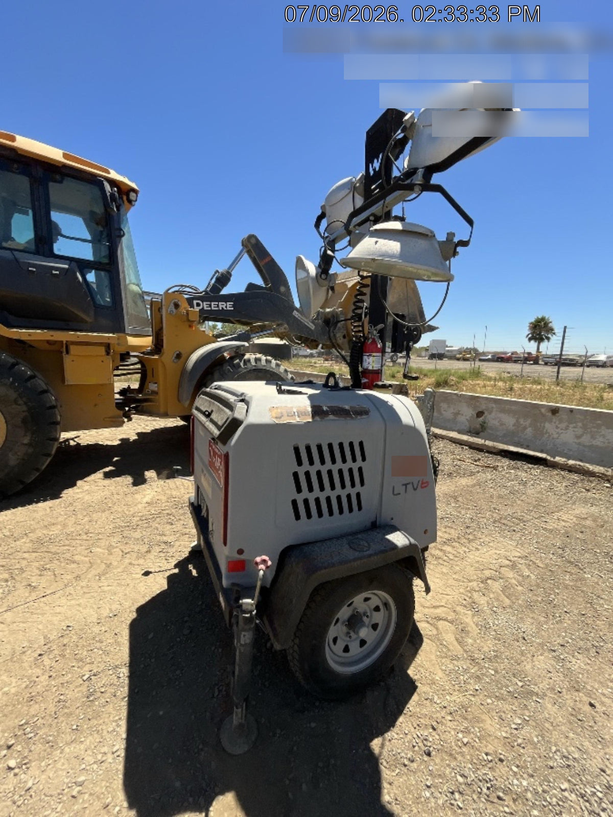 2019 Wacker Neuson LTV6L-MH Wacker Neuson LTV6L Mobile Light Tower w/Fuel Level Sensor Installed