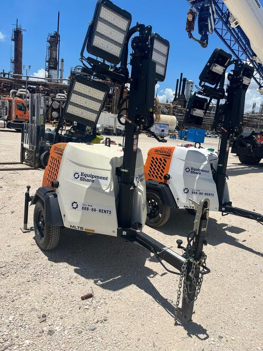 2025 Generac MLTS-4 Diesel, Mitsubishi L2E, 7.1 hp @1800 rpm, Flex Switch 120V Input, Powerzone Controller, (4) 320W LED Lights, 4kW Generator, 39.9 Gal Fuel Tank, 2" Ball, ES Decals