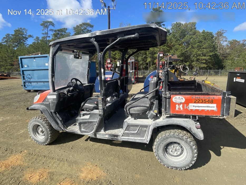 2022 Kubota RTV-X1140W-H Plastic Canopy, Windshield Acrylic Clear, LED Strobe Light, Wire Harness Kit, Back up Alarm