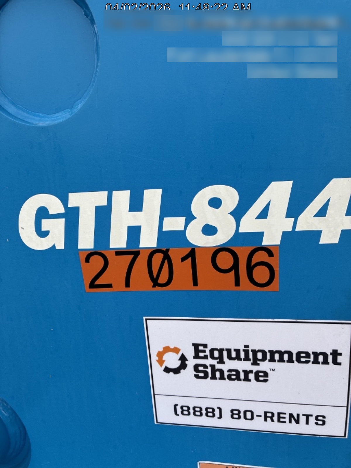 2022 GENIE GTH-844