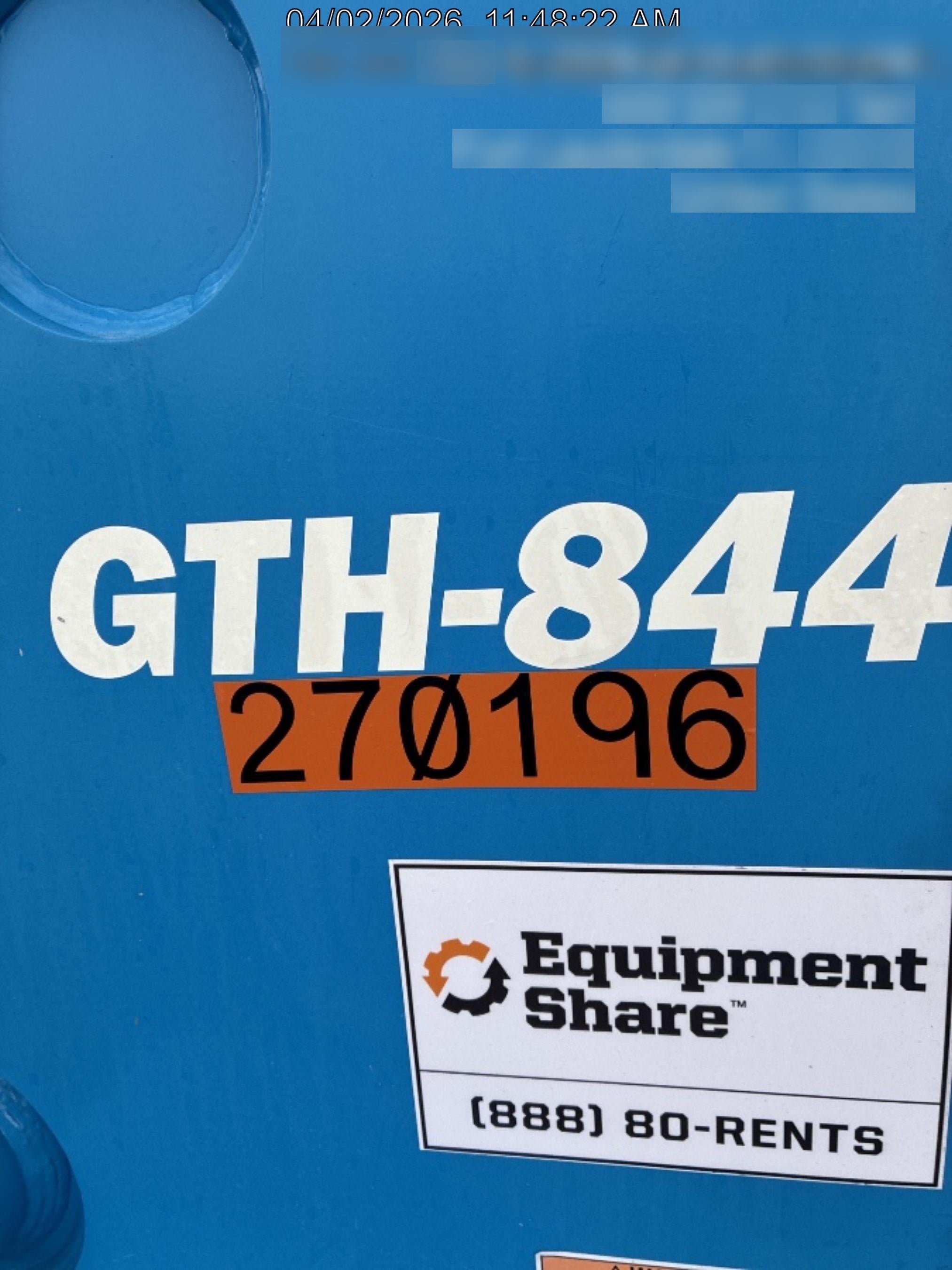 2022 GENIE GTH-844