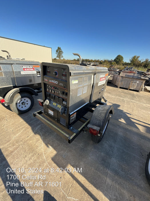 2024 Lincoln Electric LE400 Kubota V1505, Trlr, Cable Rack, Light Kit, ES Decals, T3