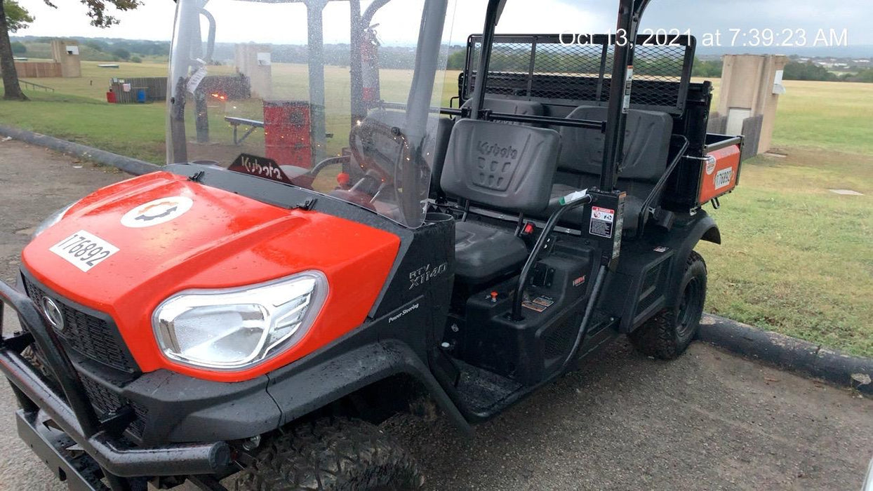 2021 Kubota RTV-X1140W-H Plastic Canopy, Windshield Acrylic Clear, LED Strobe Light, Wire Harness Kit, Back up Alarm