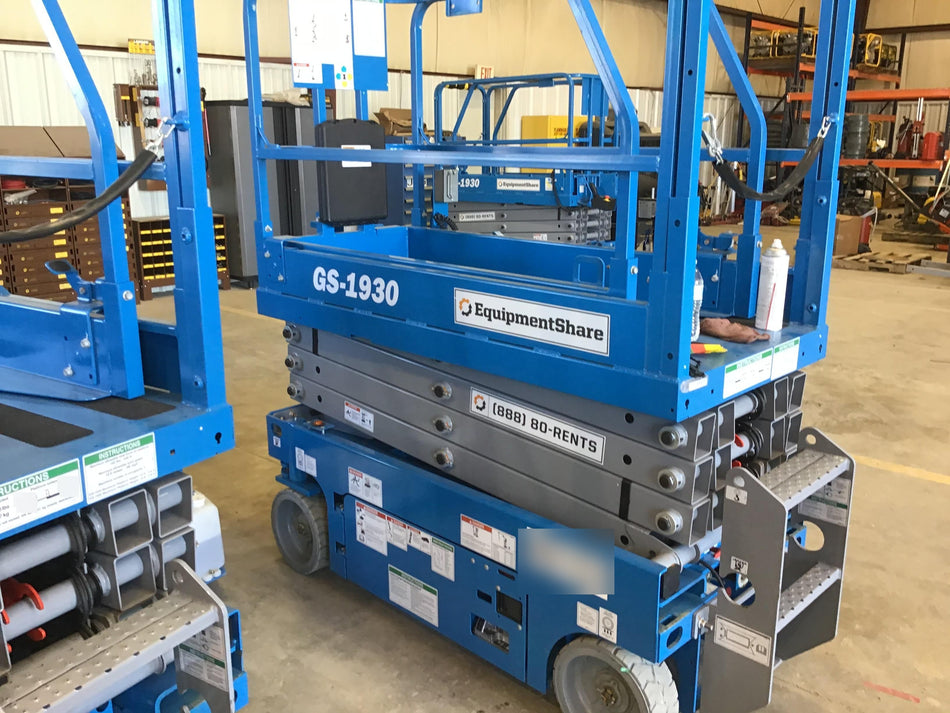 2019 Genie GS-1930 Fixed Rails with Chain Entry