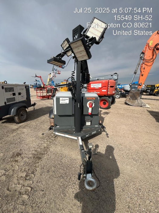 2022 Wacker Neuson LTW20Z1 Isuzu Dsl. Engine, 23' Mast, (4) 300W LED Lights, CWK, Programmable Dawn to Dusk, 360 Deg. Rotation, 57 Gal. Tank, Trailer Mounted