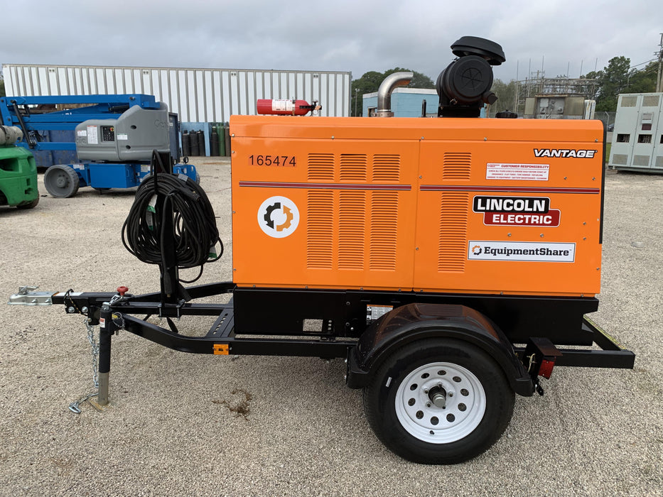 2021 Lincoln Electric Vantage 549X Ready Pak 3, ORANGE (includes trailer, cable rack, fender light kit)