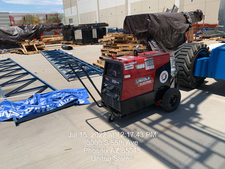 2020 Lincoln Electric Ranger 305 LPG K3430-1, Ranger 305 LPG, Undercarriage, Tank Holder & Strap, 10kw AC Gen, 25hp Kohler LPG Eng