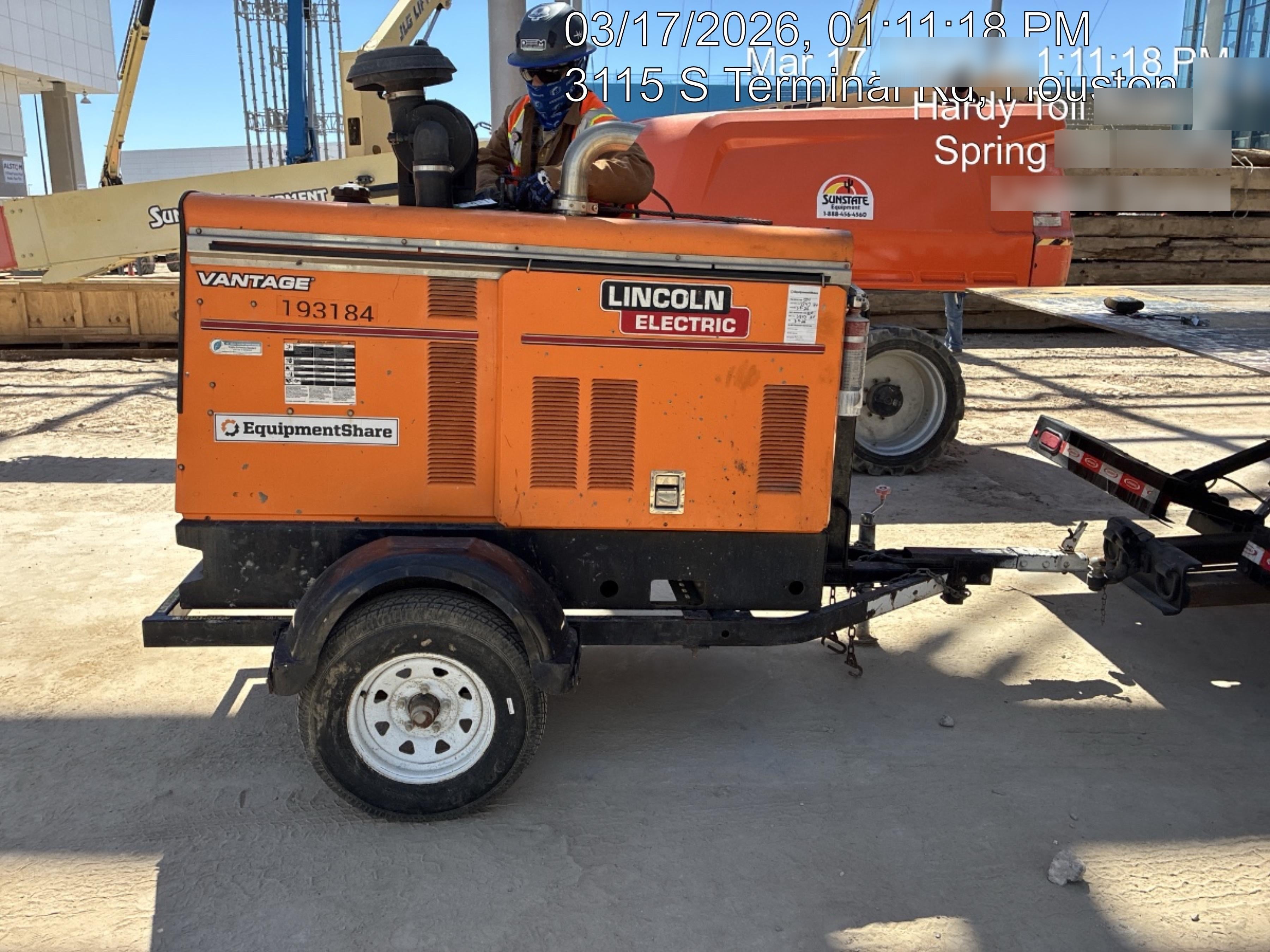 2021 Lincoln Electric Vantage 549X Ready Pak 3, ORANGE (includes trailer, cable rack, fender light kit)
