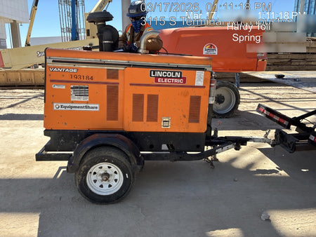 2021 Lincoln Electric Vantage 549X Ready Pak 3, ORANGE (includes trailer, cable rack, fender light kit)