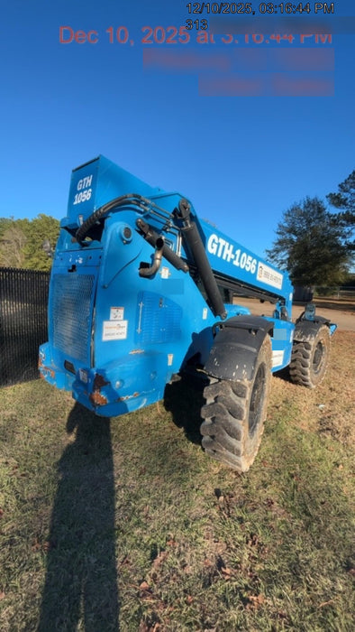 2019 Genie GTH-1056 Cab/Heat/AC, Solid RT Tires, LED Work Lights, Beacon 60" QA Carriage, 60" Forks