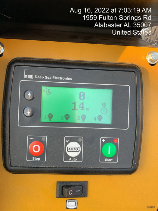 2022 Allmand NLV3GR (4) LED Light Fixture 350W, 23' Vertical Mast, 3kW Prime, Towable, Deep Sea L401, Leveling Jacks, Yanmar T4F 5.8hp