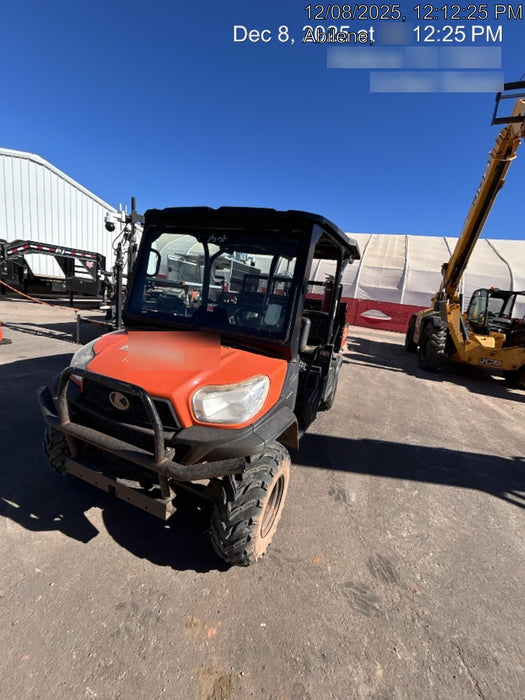 Kubota RTV-X1140W-H 4WD, LED Strobe, Windshield Acrylic Clear, Plastic Canopy, Wire Harness Kit, Backup Alarm
