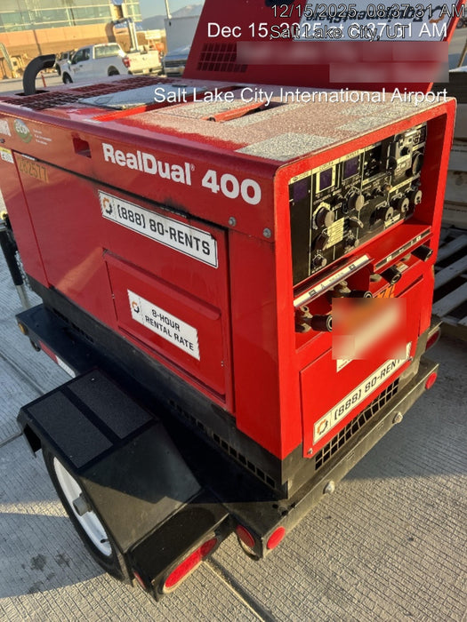 2022 Shindaiwa DGW400MDL Kubota D902 Engine, 23 HP, Dual Op Welder, Wire, Arc, Droop Stick, Tig, and CC Stick Functionality, Simulphase, 3 Phase and 1 Phase Gen Output, Single Axle NB Trlr, Slr Trckl Chrg 12V 12W, Fire Ext