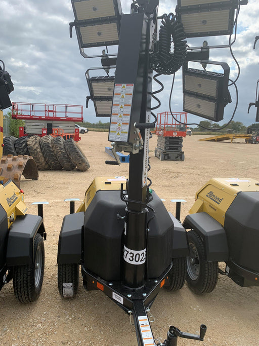 2022 Allmand NLV3GR (4) LED Light Fixture 350W, 23' Vertical Mast, 3kW Prime, Towable, ES Decals, T3