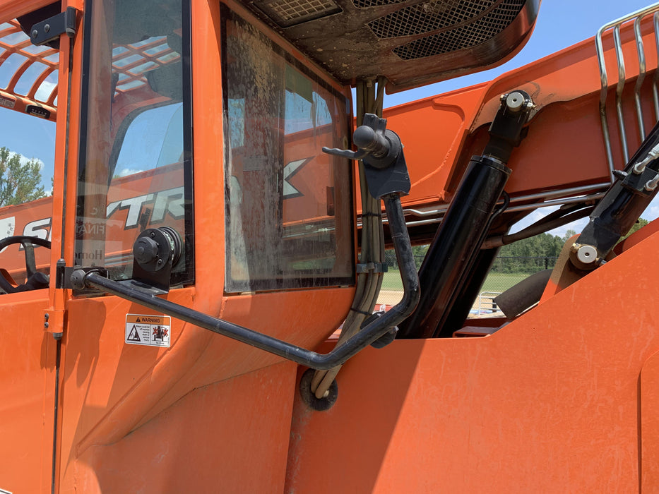 2019 Skytrak 6036 Cab/Heat/Air, Solid Tires, LED Work Lights, Beacon w/50" Carriage, 48" Pallet Forks