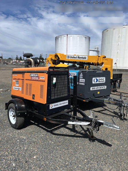 2021 Lincoln Electric Vantage 549X Ready Pak 3, ORANGE (includes trailer, cable rack, fender light kit)