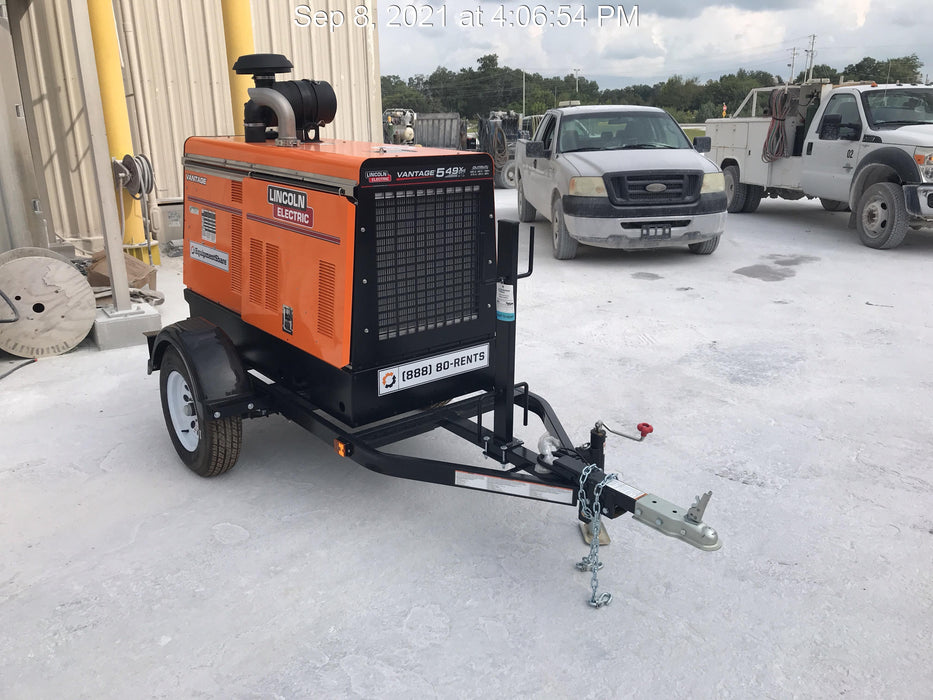 2021 Lincoln Electric Vantage 549X Ready Pak 3, ORANGE (includes trailer, cable rack, fender light kit)