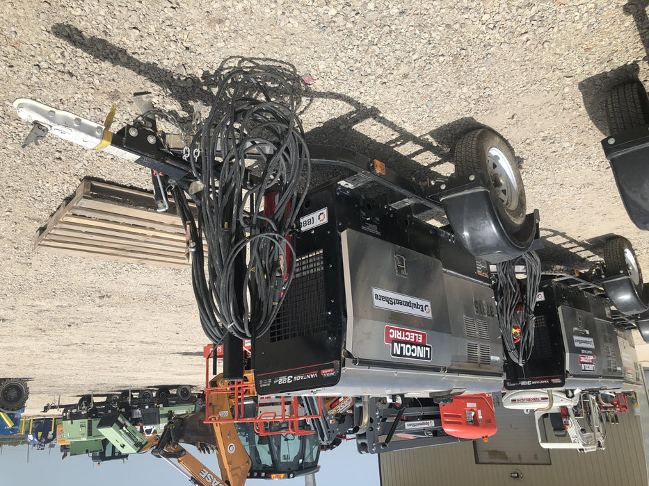 2019 Lincoln Electric Vantage 322 Ready-Pak 3, Two Wheel Trailer, Fender and Light Kit, Cable Rack