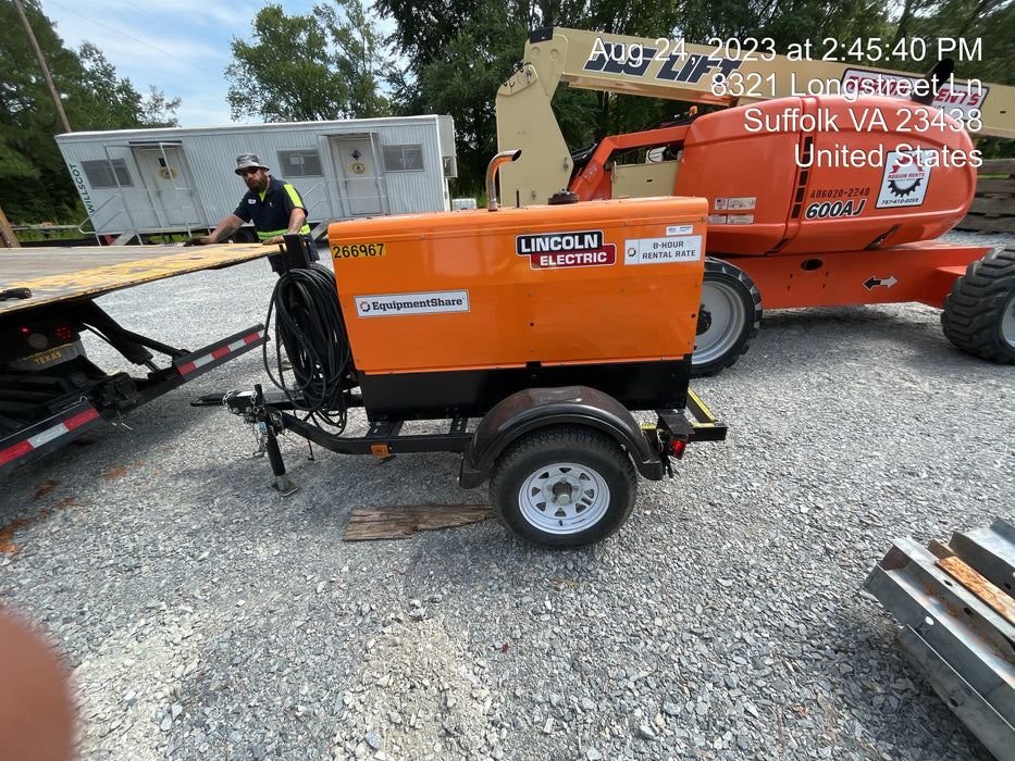 2022 Lincoln Electric LE400 Kubota V1505, Trlr, Cable Rack, Light Kit, ES Decals, T3