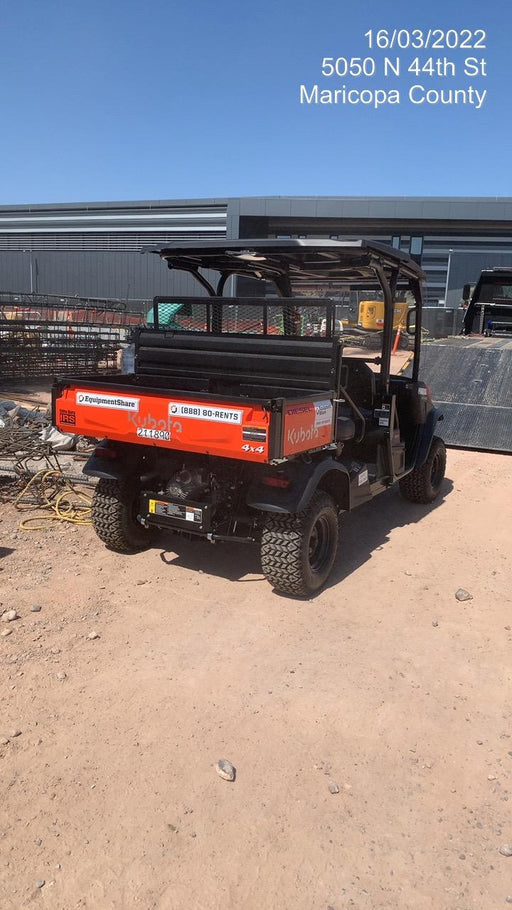 2022 Kubota RTV-X1140W-H Plastic Canopy, Windshield Acrylic Clear, LED Strobe Light, Wire Harness Kit, Back up Alarm