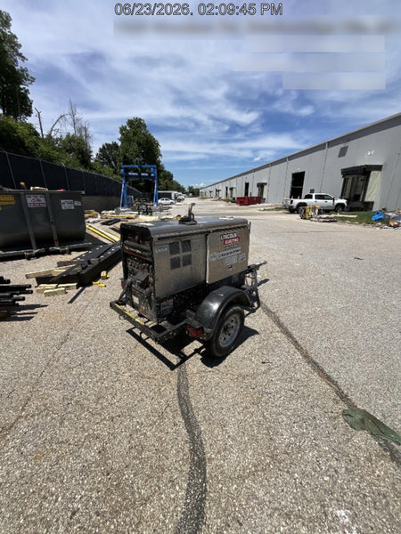 2019 Lincoln Electric Vantage 322 Welder Ready-Pak 3, Two wheel trailer, Fender and Light kit, Cable Rack