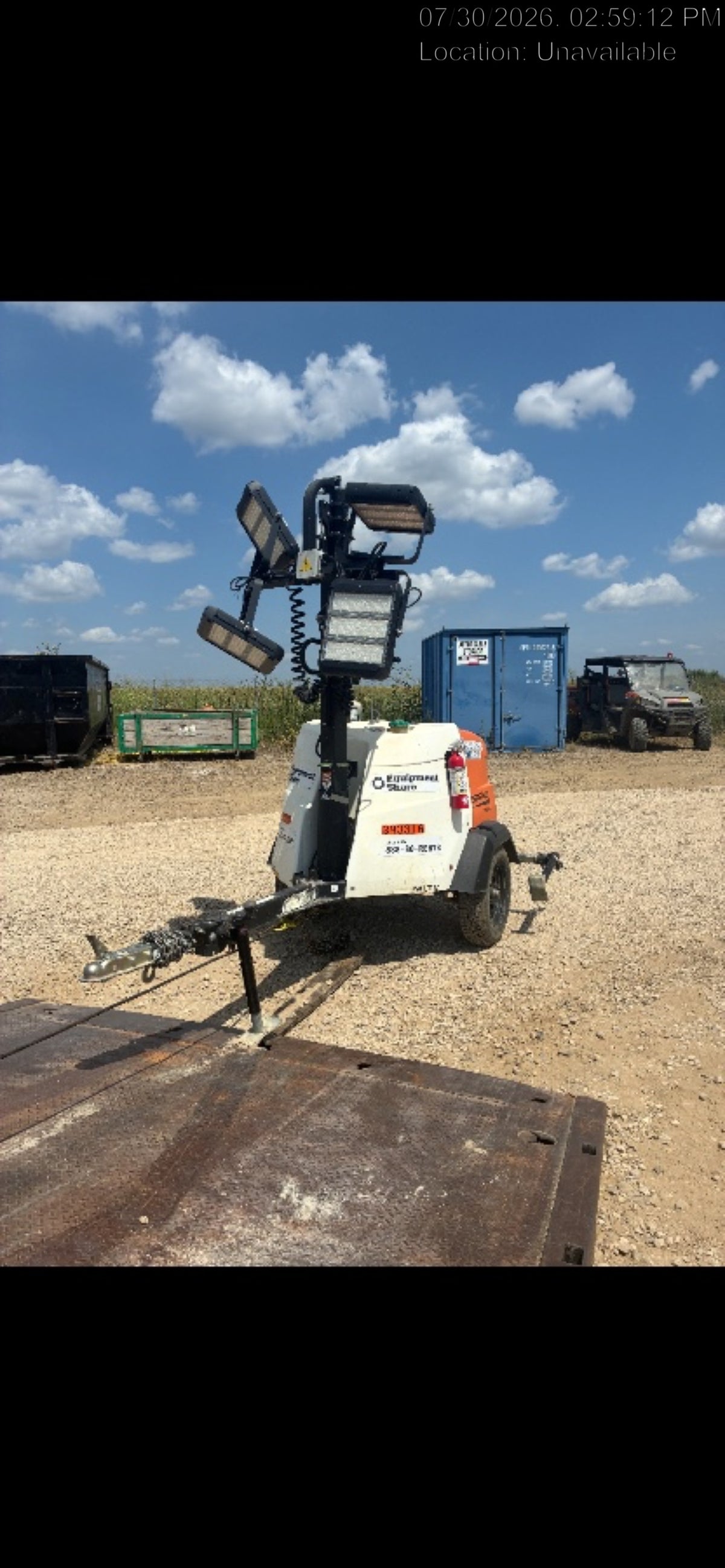 2024 Generac MLT2 Diesel, Flex Switch 120V Input, Powerzone Controller, 
(4) 320W LED Lights, 4kW Generator, 39.9 Gal Fuel Tank, 2" Ball, T3