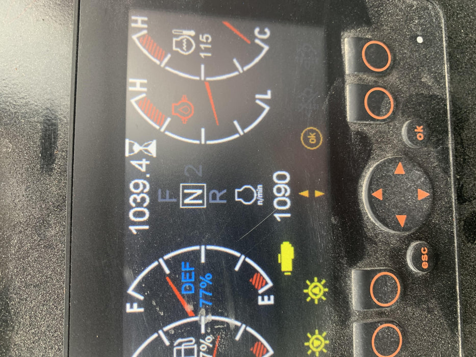 2019 Manitou MTA12042 Cab/Heat/Air, 120 HP, Solid Tires, Work Lights, Lift Hook, Auxiliary Hydraulics 66" Carriage and 60" Forks