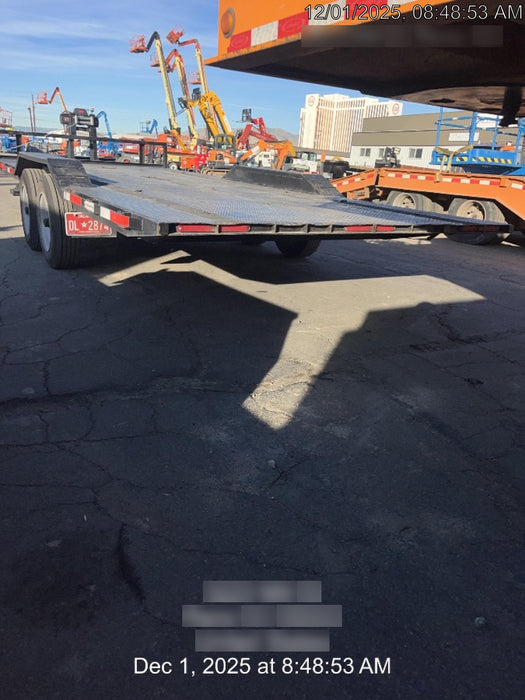 2025 TEXAS PRIDE TRAILERS 21' Lowboy Gravity Tilt Bed 14K Bumper Pull Trailer