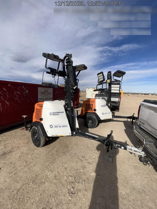 2023 Generac MLT2 Diesel, Flex Switch 120V Input, Powerzone Controller, 
(4) 320W LED Lights, 4kW Generator, 39.9 Gal Fuel Tank, 2" Ball, T3