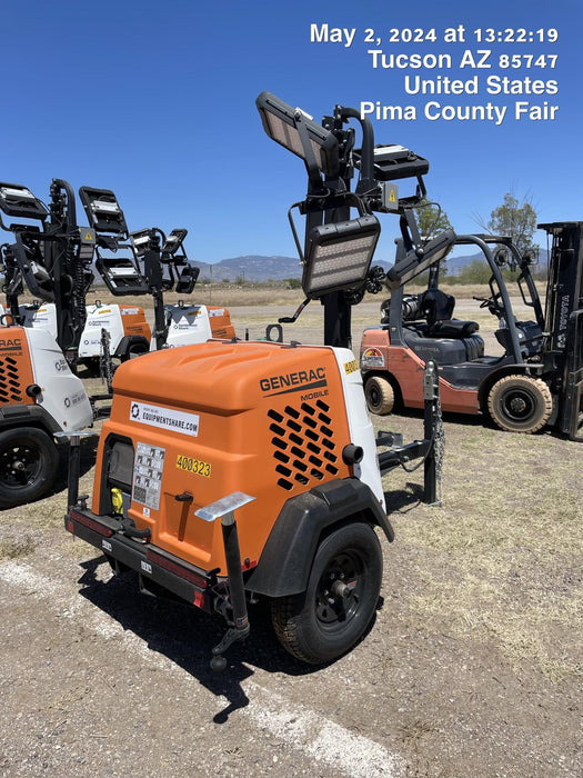 2024 Generac MLT2 Diesel, Flex Switch 120V Input, Powerzone Controller, 
(4) 320W LED Lights, 4kW Generator, 39.9 Gal Fuel Tank, 2" Ball, T3