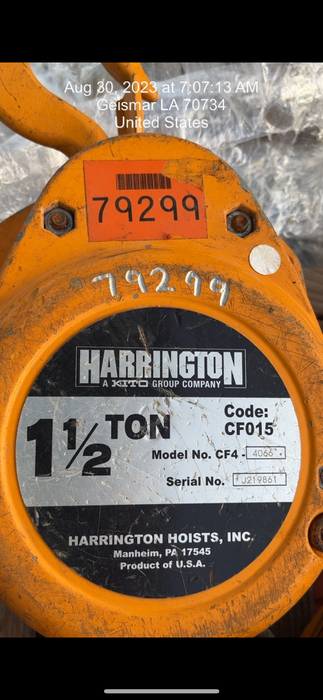 2020 HARRINGTON CF015-10