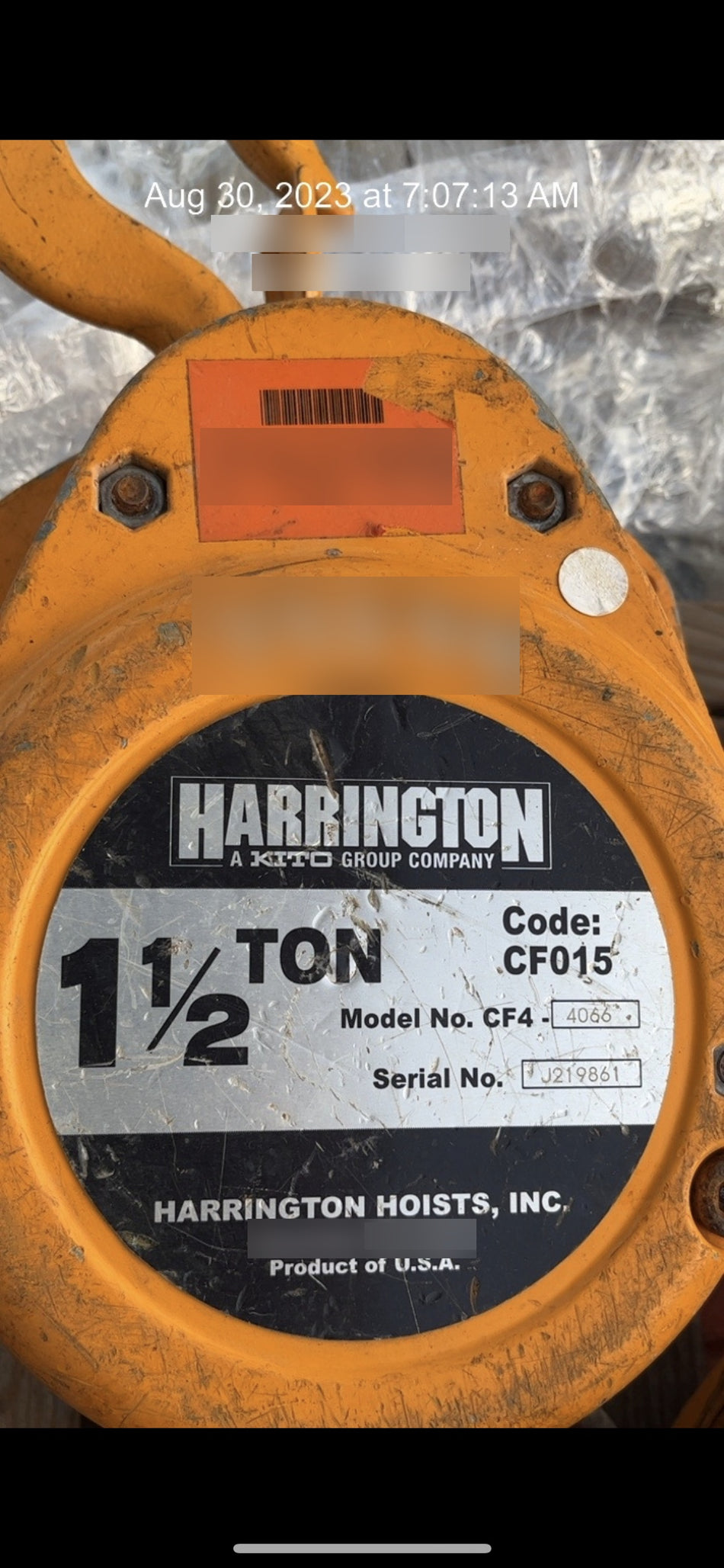 2020 HARRINGTON CF015-10