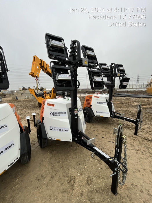 2023 Generac MLT2 Diesel, Flex Switch 120V Input, Powerzone Controller, 
(4) 320W LED Lights, 4kW Generator, 39.9 Gal Fuel Tank, 2" Ball, T3