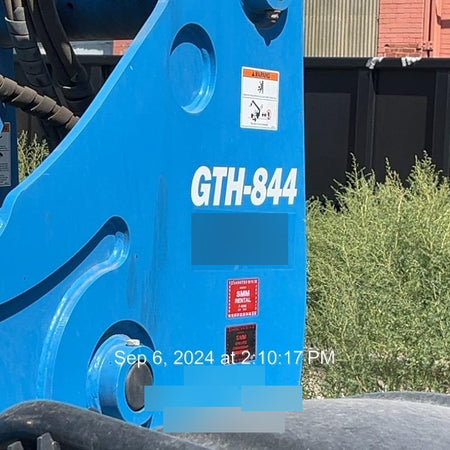 2018 Genie GTH-844 Genie GTH-844 w/Enclosed Cab w/HVAC, Work Lights, Solid Tires, Beacon, 60" Carriage and Forks
